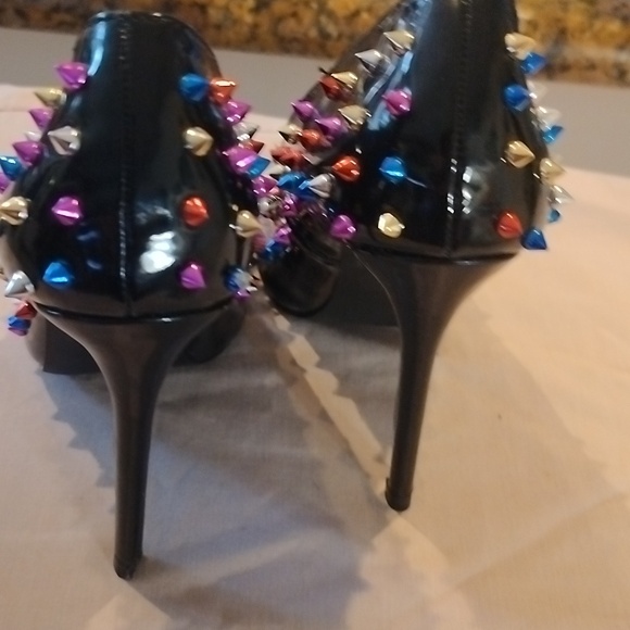 Women's beaded evening heels - Picture 5 of 10